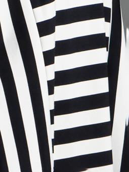 Gozzip Black MATILDA - Lang tunika med svarte hvite striper