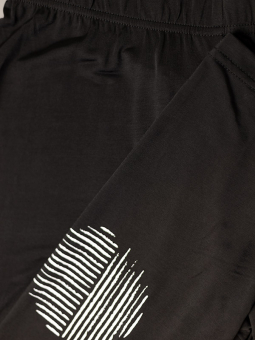 Gozzip Black MIRA - Svarte leggings med hvit detalje