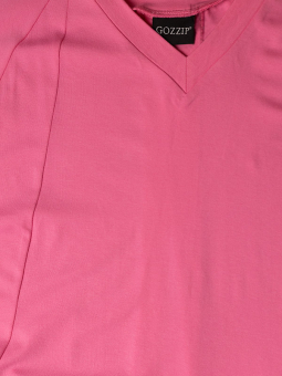 Gozzip MARGIT - Lang rosa kjole i viskosejersey