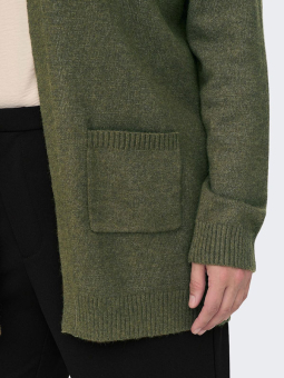 Only Carmakoma ESLY - Grønn strikket cardigan