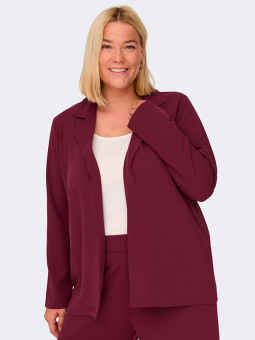 Only Carmakoma SANIA - Bordeaux blazer i jersey