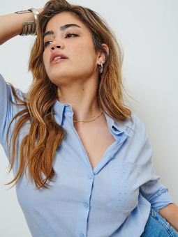 CARNEW - Plus Size Skjorte fra Only Carmakoma