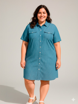 CARLOLAH - Plus Size Kjole fra Only Carmakoma