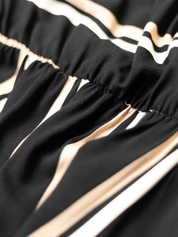 Studio CABRINA - Svart kjole med striper