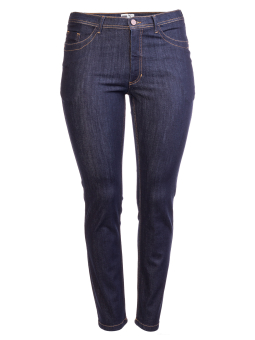 Studio Ashley - Mørkblå denim jeans med kort benlengde