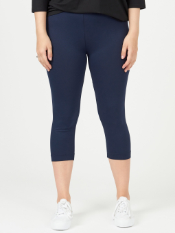 Pont Neuf Rena - Marineblå capri leggings i viskose jersey 