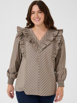 KCJERRIA - Plus Size Bluse fra Kaffe Curve