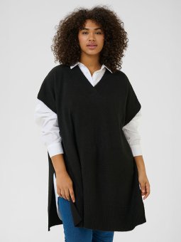 KCANNETT - Plus Size Poncho fra Kaffe Curve