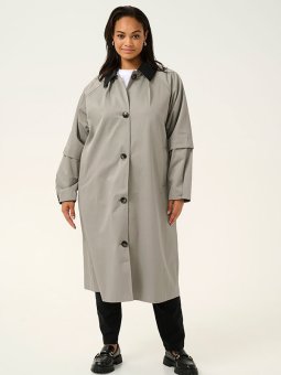 KCSANNA - Plus Size Frakk fra Kaffe Curve