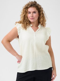 KCLYANA - Plus Size Topp fra Kaffe Curve