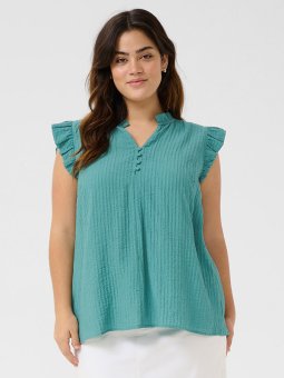 KCLYANA - Plus Size Topp fra Kaffe Curve