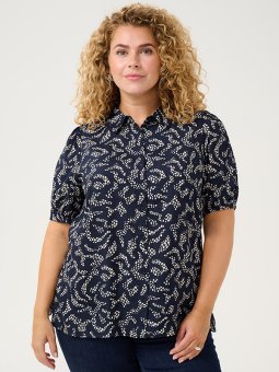 KCBEATE - Plus Size Skjorte fra Kaffe Curve