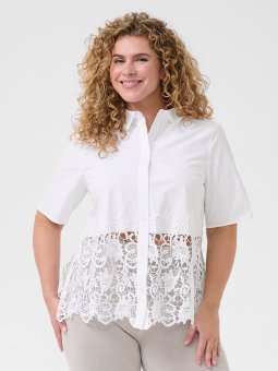 KCNALIA - Plus Size Skjorte fra Kaffe Curve