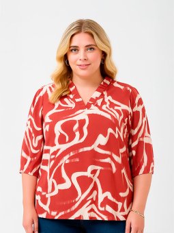 KCMAREN - Plus Size Bluse fra Kaffe Curve