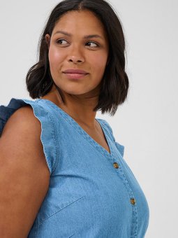 KCLOUISA - Plus Size Bluse fra Kaffe Curve