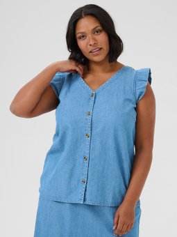 KCLOUISA - Plus Size Bluse fra Kaffe Curve