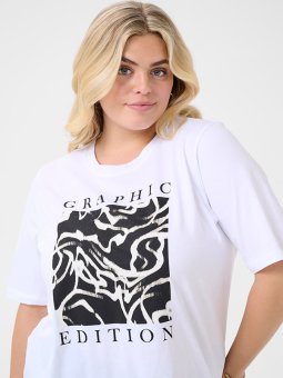 KCVIVA - Plus Size T-shirt fra Kaffe Curve