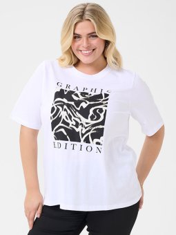 KCVIVA - Plus Size T-shirt fra Kaffe Curve