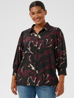 KCMILANA - Plus Size Skjorte fra Kaffe Curve