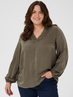 KCMILIA - Plus Size Bluse fra Kaffe Curve