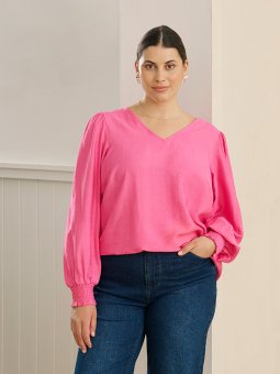 KCSOFIA - Plus Size Bluse fra Kaffe Curve
