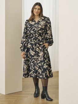 KCOLLA - Plus Size Kjole fra Kaffe Curve