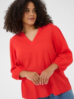 KCMILLE - Plus Size Bluse fra Kaffe Curve