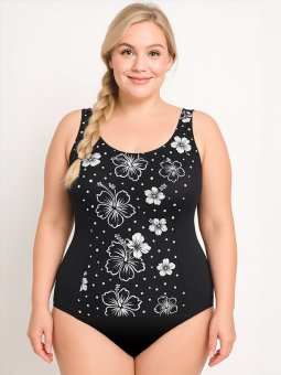 Plus Size Swimsuit fra Mirou