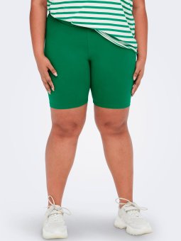 Only Carmakoma Car TIME - Grønne shorts / skånebukser i lækker bomuldsjersey