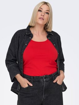 CARTIME - Plus Size Topp fra Only Carmakoma
