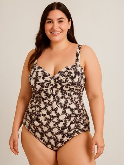 CARELLY - Plus Size Swimsuit fra Only Carmakoma
