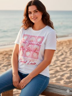 CARMIKO - Plus Size T-skjorte fra Only Carmakoma