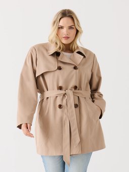 CARVALERIE - Plus Size Frakk fra Only Carmakoma