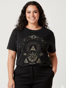 CARLUCY - Plus Size T-shirt fra Only Carmakoma