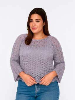 CARNOLA - Plus Size Bluse fra Only Carmakoma