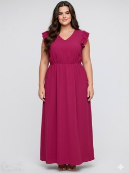 CARMETTA - Plus Size Kjole fra Only Carmakoma