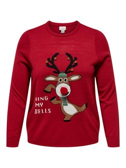 CARXMAS - Plus Size Genser fra Only Carmakoma