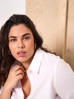 CARSTRETCHY - Plus Size Skjorte fra Only Carmakoma