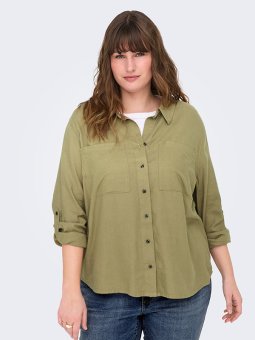 CARYASMIN-CARO - Plus Size Skjorte fra Only Carmakoma