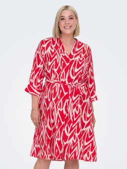 CAROLIVERA - Plus Size Kjole fra Only Carmakoma