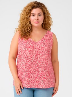 CARMARRAKESH - Plus Size Topp fra Only Carmakoma