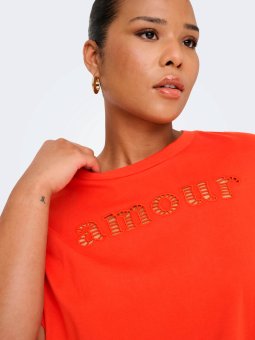 CARANNIE - Plus Size T-shirt fra Only Carmakoma