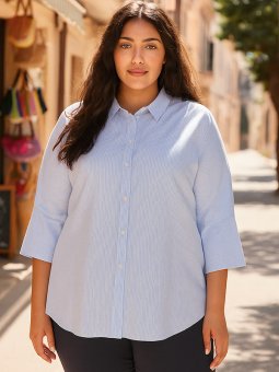 CARAUGUSTA - Plus Size Skjorte fra Only Carmakoma