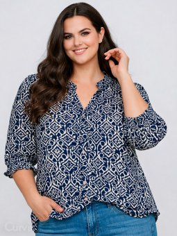 CARRAYA - Plus Size Bluse fra Only Carmakoma