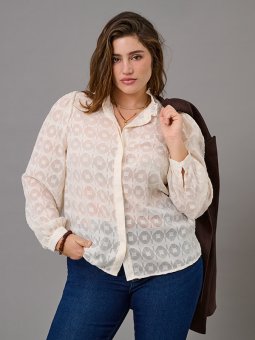 CARCHLOEY - Plus Size Skjorte fra Only Carmakoma