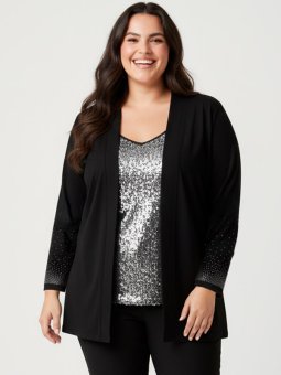 CARALBA - Plus Size Cardigan fra Only Carmakoma