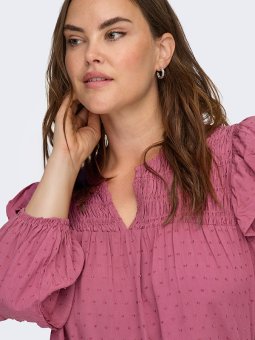 CARLIDA - Plus Size Bluse fra Only Carmakoma