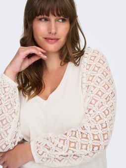 CAREFFIE - Plus Size Bluse fra Only Carmakoma