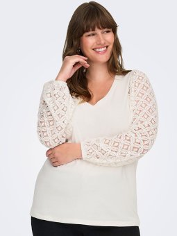 CAREFFIE - Plus Size Bluse fra Only Carmakoma