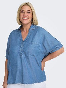 CARCHARIS - Plus Size Bluse fra Only Carmakoma
